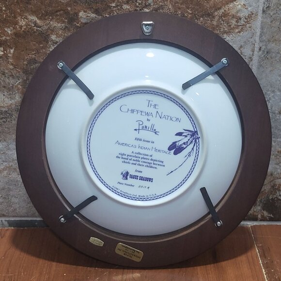 Vague Shadows The Chippewa Nation Decorative Collector Plate by Perillo Fifth Is - Picture 2 of 12